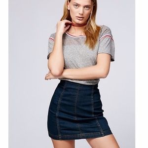 Free People Modern Femme Denim Mini Skirt